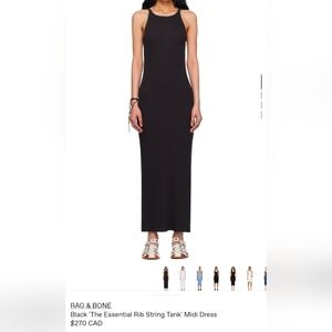 Rag & Bone Essential Ribbed Tank Dress